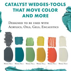 Princeton Catalyst Tools, Art Supplies for Texturizing and Small, Gray Wedge
