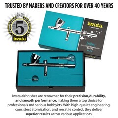Iwata Eclipse HP-CS Airbrush – Gravity Feed Dual Action, One Size, Factory