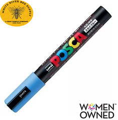 2025 Sky Blue Queen Bee Marker Uni Posca PC5M.8 Water-Based Non-Toxic