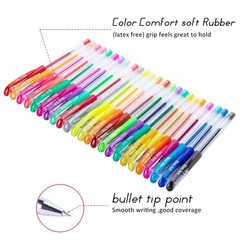 Aen Art Glitter Gel Pens Colored Fine Tip Markers with 40% More Ink for Adult…