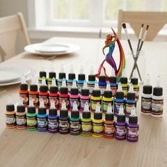 Airbrush Paint – 54 Colors with 2 Airbrush Thinners, Ready to Spray Air Brush…