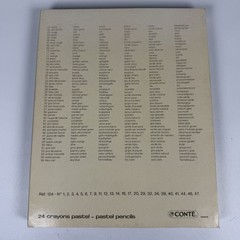 Vintage Conté No. 124, Set of 24 Pastel Pencils- Open Box NOS