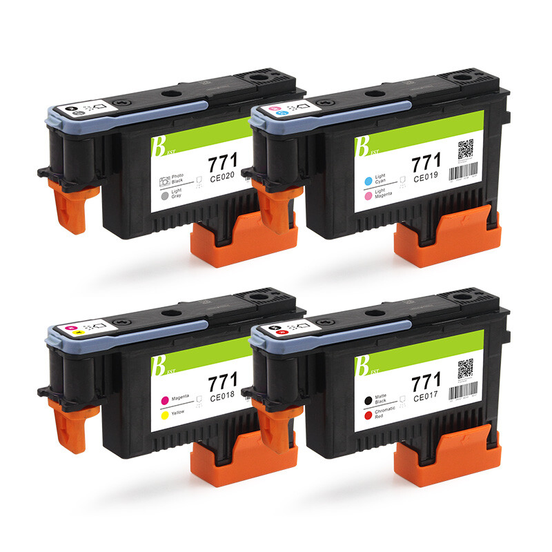 4Pc/Set For HP771 Printhead CE017A CE018A CE019A CE020A For HP Z6200 Z6600 Z6800