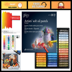 Professional Soft Oil Pastels Set – 48 Vibrant Colors, Blendable Art Supplies