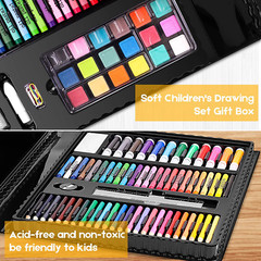 Premium 251-Piece Art Kit: Drawing, Painting, Coloring, Sketching Set for Kids