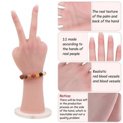 Realistic Silicone Female Hand Life Size Female Model Hand for Showing Jewelr…