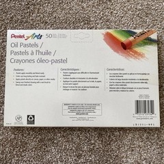Pentel Arts PHN-50 Oil Pastels – 50 Pieces
