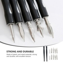 2 Sets/12PCS Comic Pen Holders and Dips Students Art Drawing Writing Pen Suit
