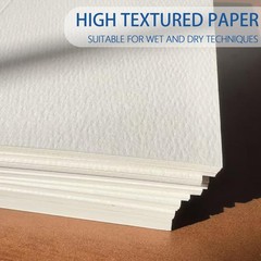 50 PCS Blank Watercolor Cards Envelopes 140lb/300GSM Cotton Paper 5×7 Inch