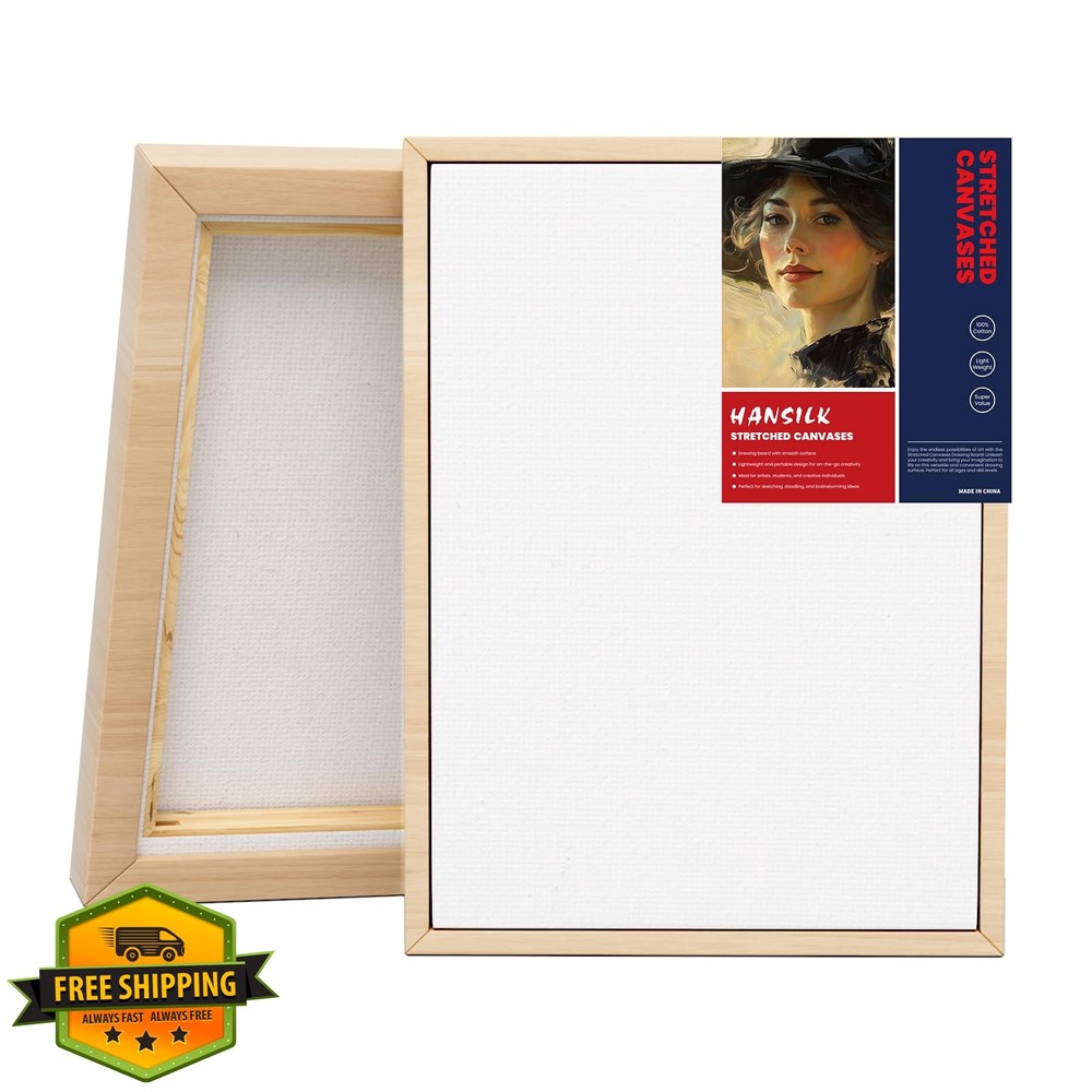 HANSILK Blank Canvas Art 9*12-1