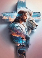 Paint by Numbers Kit for Adults Beginner,Jesus Religion Christ Adult Paint by Nu