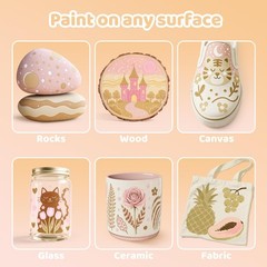 Skin Tone Acrylic Paint Markers, Skin Color Brush Tip Acrylic Paint Pens for Pum