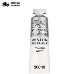 Create Lasting Art with Winton Oil Color, 200ml Titanium White – Chip Resistant