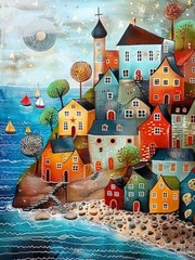 ijbnhd Diamond Art Kits for Adults – House 12 x 16 in, House-1