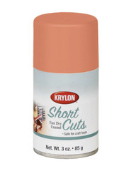 Krylon Short Cuts Fast Dry Enamel Matte Spray Paint, Ripe Peach, 3 Oz.