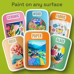 ARTISTRO 24 Acrylic Paint Markers – Paint Pens for Drawing, Brush + Fine Tips –
