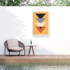 Trademark Fine Art Outdoor Canvas Art – Jay Stanley ‘Minimal Abstract Shapes …