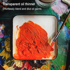 Oil Paint Thinner 500ml – 16.9 Fl Oz. Oil Brush Cleaner, Odorless Painting Di…