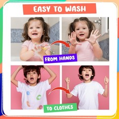 16 Washable Dot Markers for Toddlers | w/ 50 Page Coloring Activity Book Kit,…