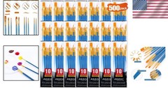 Professional 500pcs Nylon Hair Brush Set for Painting