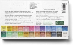 Cotman Watercolor Studio Set 24 Half Pans | Artist Quality | Excellent Tinting