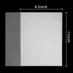 WeLiu Vellum Paper 8.5 x 11 Translucent Printable 65 8.5-x-11-Inch, Clear