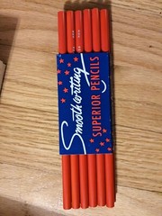 POSTAL Venus 104 RED Thin Lead Color Pencil 5 Dozen NOS NEW Vintage Artist