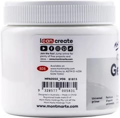 Mont Marte Premium Gesso Universal Primer 16.9 Fl Oz (Pack of 1), white