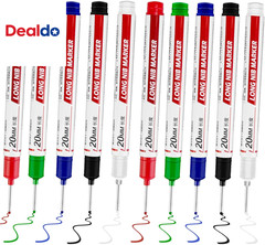 10 Pcs Long Head Deep Hole Marker – Long Nib Markers, Multi-Purpose Deep Hole Ma