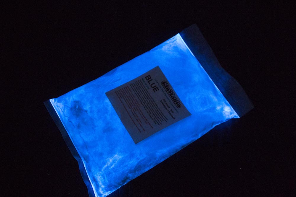 BLUE Glow in the Dark pigment powder 5th Gen 1lb Luminous, Strontium