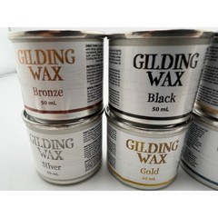 Dixie Belle Gilding Wax 50ml Finishes: Gold Silver Bronze Copper Zinc Black