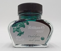 Pelikan 4001 Ink Dark Green 30ml, 1 fl. oz Bottle Lot of 2