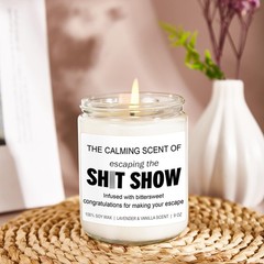Younift Sarcastic Candles, Going 2.75 inches (W) x 3.5 (H), White