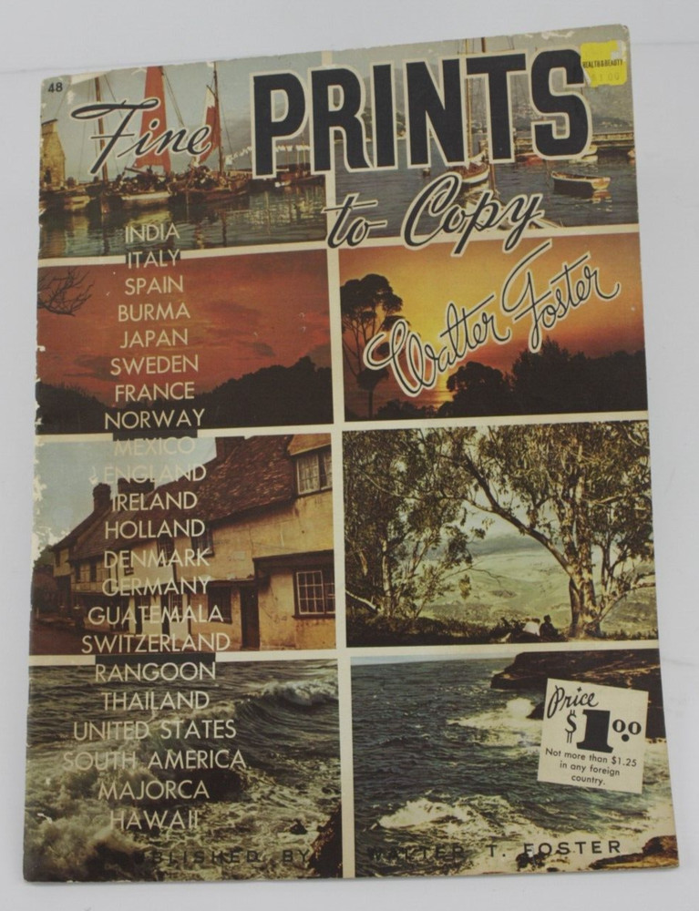 Fine Prints To Copy Walter T. Foster 48 Color Painting From Photos FREE SHIP