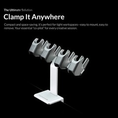 AirClamp Gaahleri Aluminium body 4 air brush holder back in stock get it now