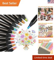 Art Supplies for Kids Teens Adults, 12 Rainbow Pencils Drawing Supplies, Jumb…