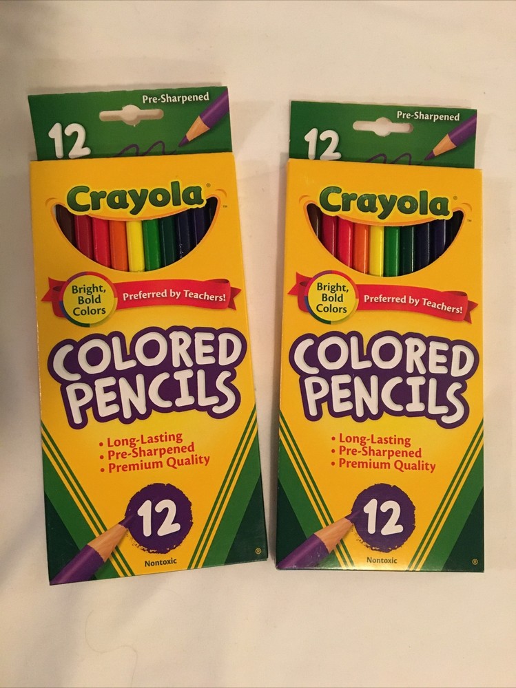 Crayola 12 ct Colored Pencils Two Packs Of 12 Included, Total 24