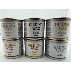 Dixie Belle Gilding Wax 50ml Finishes: Gold Silver Bronze Copper Zinc Black