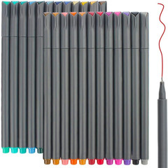 Rotuladores para colores punta fina para dibujo diario y libros de colorear