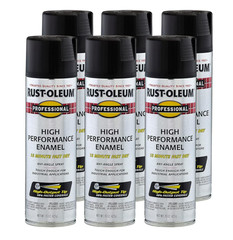 Rust-Oleum 7578838 Professional High Performance Enamel Spray Paint 15 Oz 6 PACK