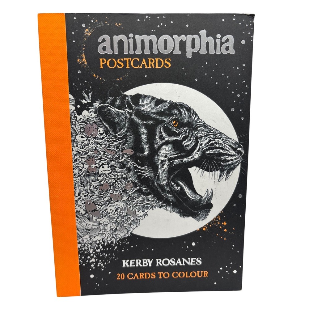 Kerby Rosanes Animorphia Postcards 20 Cards to Colour Art Book Animals