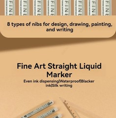 Professional 5/8pc Manga Art Marker Set Fine Line Sketch Pens for Drawing Illust