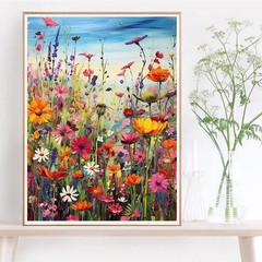 Wild Flowers Paint by Numbers Kits for Adults,Flower Paint by Numbers Kits,Ad…
