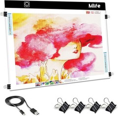 A2 LED Light Pad for Diamond Art Painting Light Board with 3 Brightness, Tracing