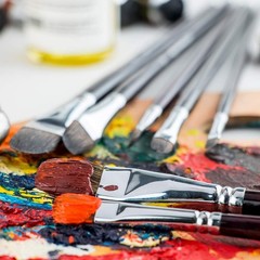 Transon Red Sable Filbert Paint Brushes 6pcs for Watercolor, Filbert,