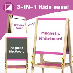 JOYOOSS Art Easel for 17.72 inches (D) x 10 (W) x 10 (H), Pink