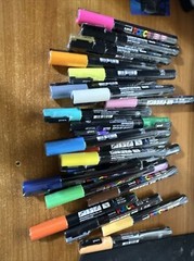 Posca Paint Markers…Lot Of 24. BRAND NEW, SEALED. Colors Listed in Description