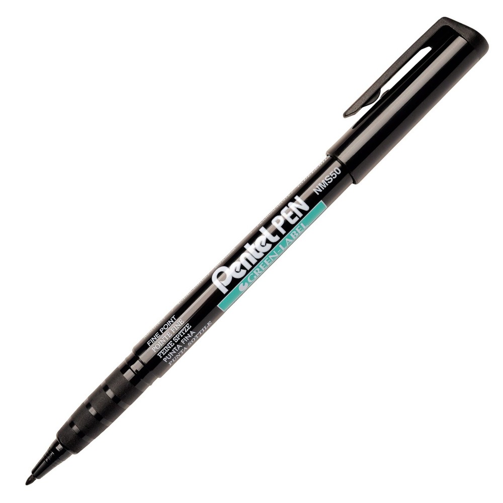 Pentel NMS50 Fine Permanent Marker 2mm Tip Writes a 1mm Line