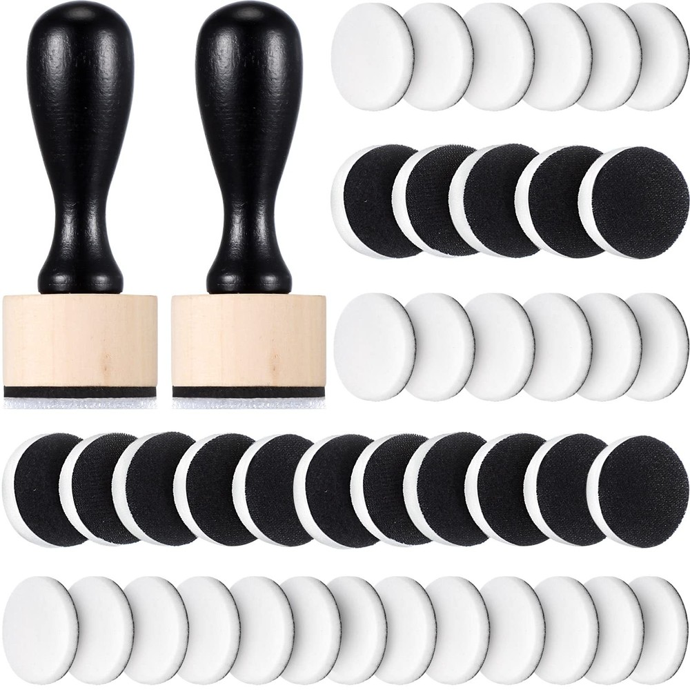 42 Packs Mini Ink Blending Tool Set, Include 2 Pcs Round Alcohol Ink Mini App…