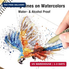 KERIFI 05 Micro Fineliner Drawing Art Pens: 12 Colors 0.45mm Multiliner Fine Lin